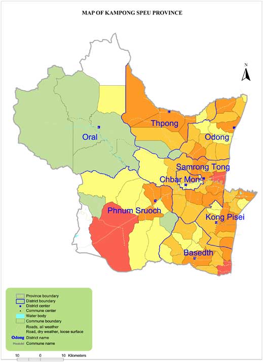 Kampong Speu Province Map Cambodia Visit: Kampong Speu