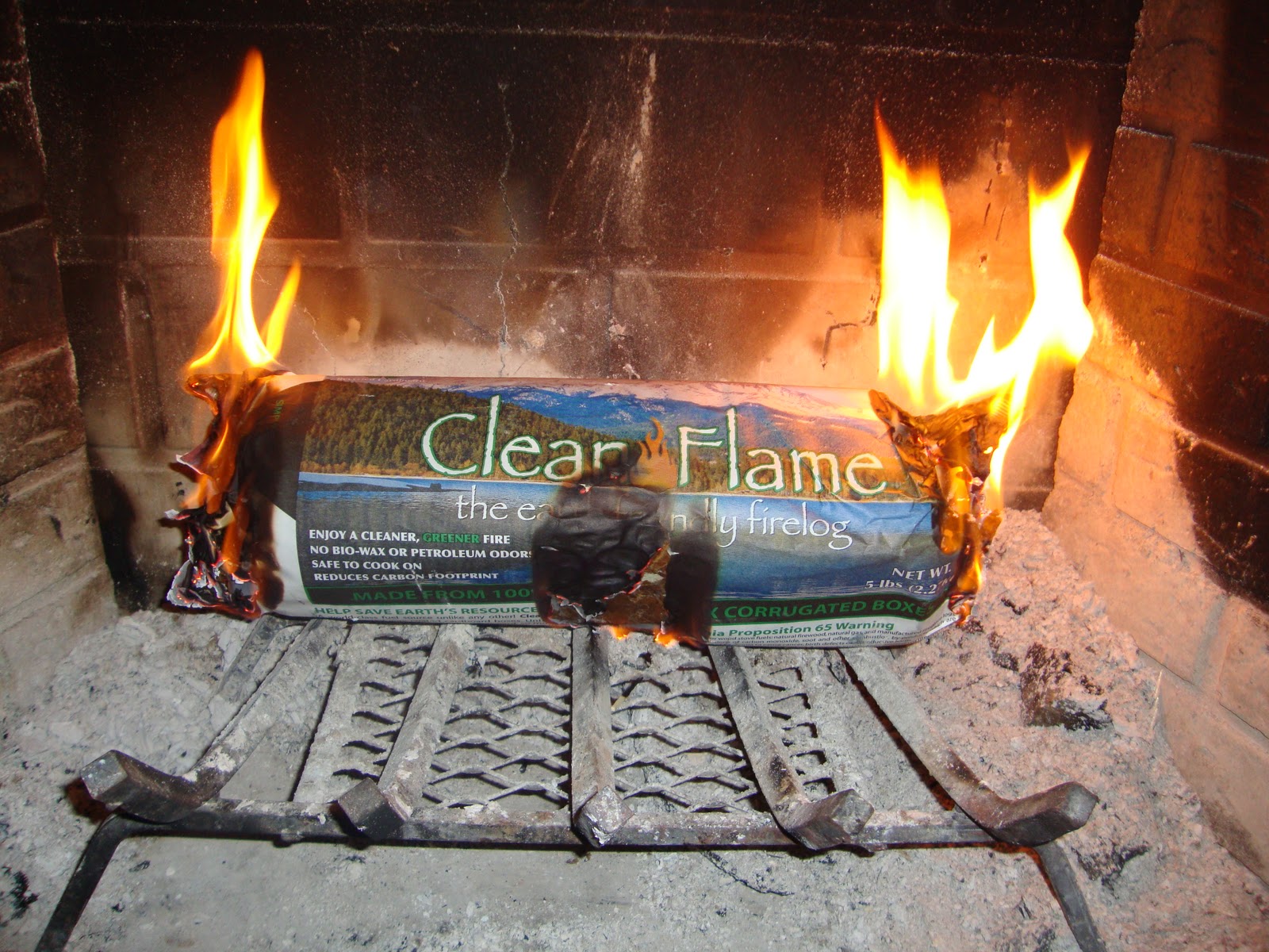 Living the Thrifty Life ..Product Review.. Clean Flame Fire Logs