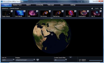 Microsoft  Worldwide Telescope - Looking at earth