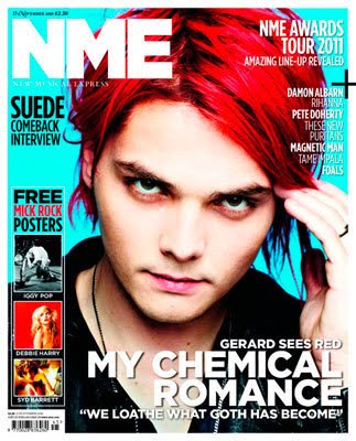 red like Gerard Way.