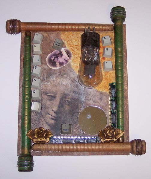 Mixed Media Artist Caulk image transfers