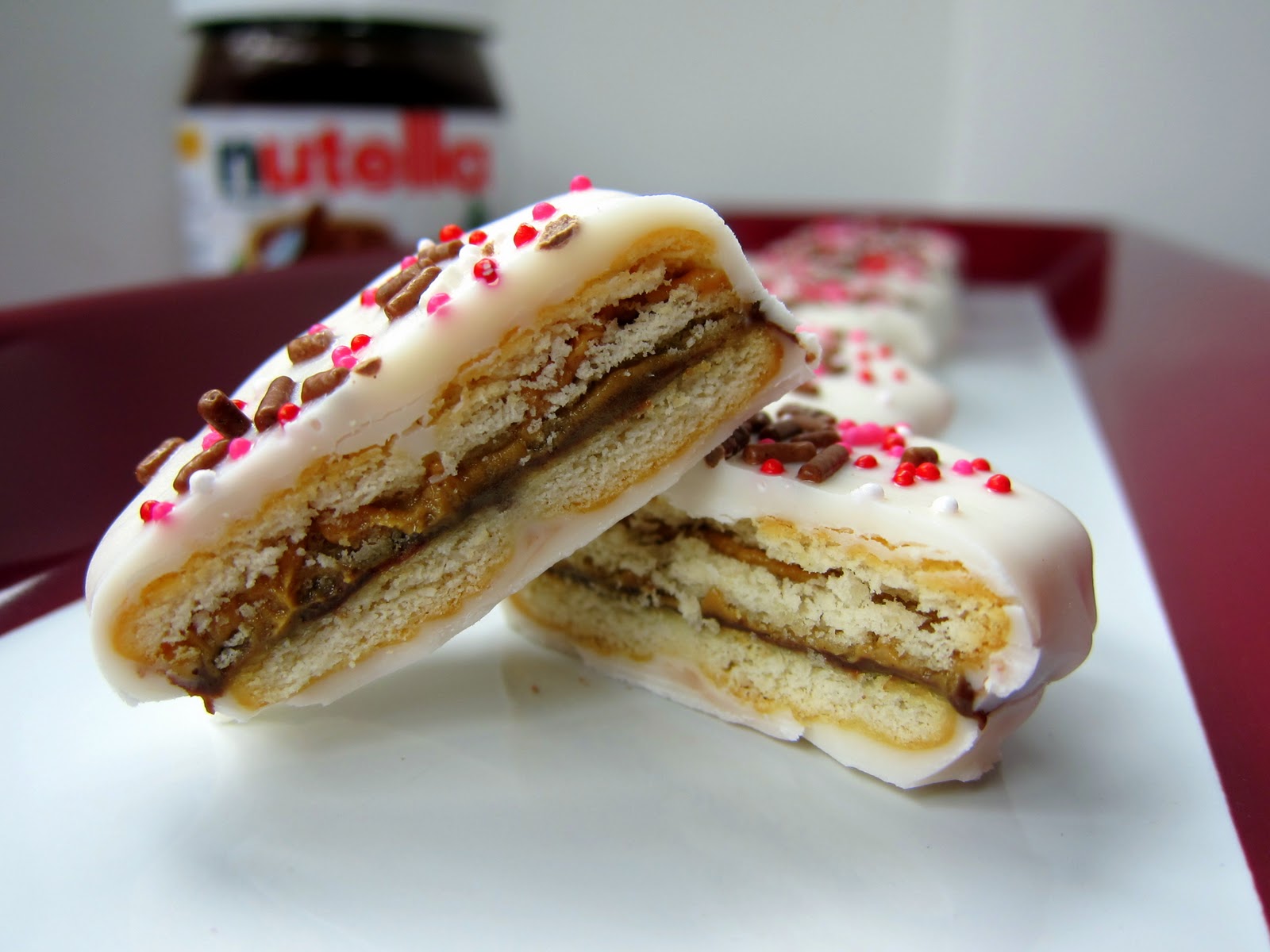 Candy Coated Peanut Butter Nutella Ritz Cookies Plain Chicken