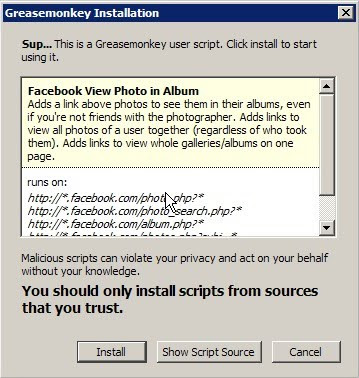 cara melihat foto private facebook menggunakan greasemonkey