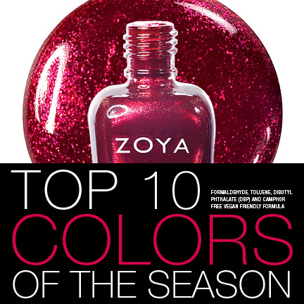 Get the top selling looks of the season with Zoya Nail Polish!