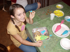Me!!! i was frosting cookies at the time...