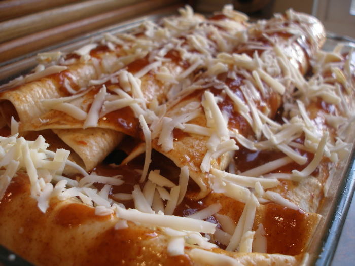 Thy Hand Hath Provided White Bean Enchiladas