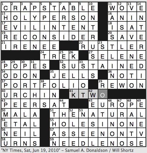 Rex Parker Does the NYT Crossword Puzzle She loved Endymion / SAT 619