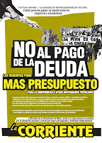 No al pago de la DEUDA, MAS PRESUPUESTO