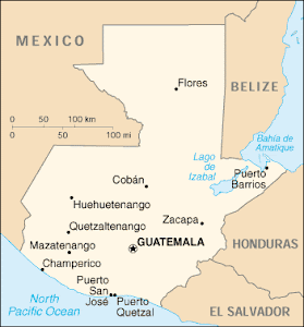 Map of Guatamala