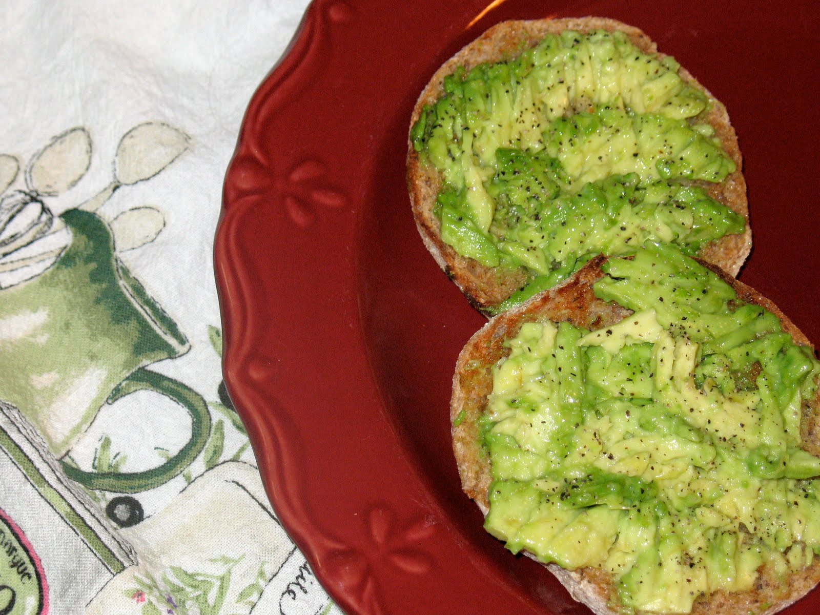 a piece of cake . . . Avocado English Muffins