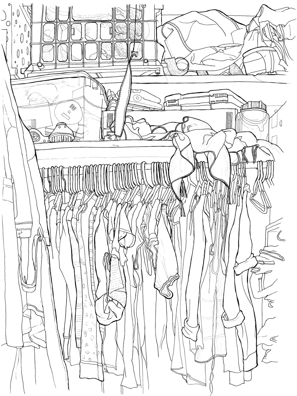 Drawing Of Closet