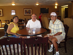 Terrie, Father Francisco, and Lorenzo getting ready for breakfast  Harlingen, Texas