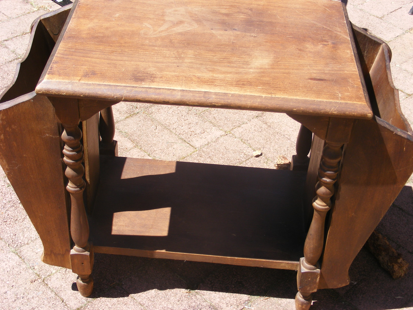 My Life In Stages Antique Magazine Table Redone