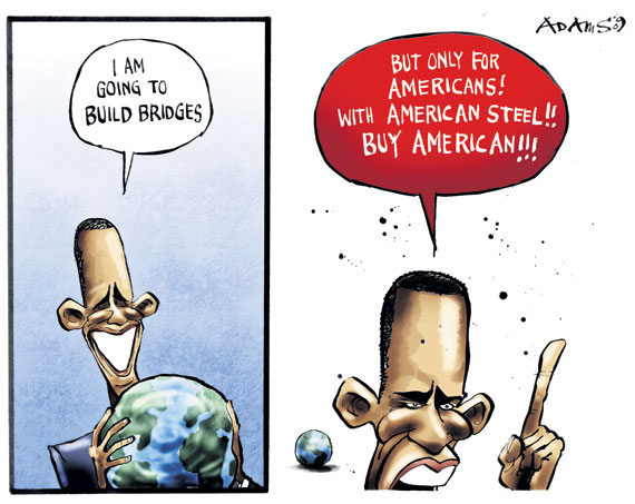 OBAMA composes Protectionism