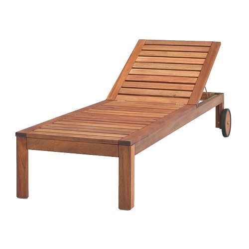 Wood Outdoor Chaise Lounger copycatchic