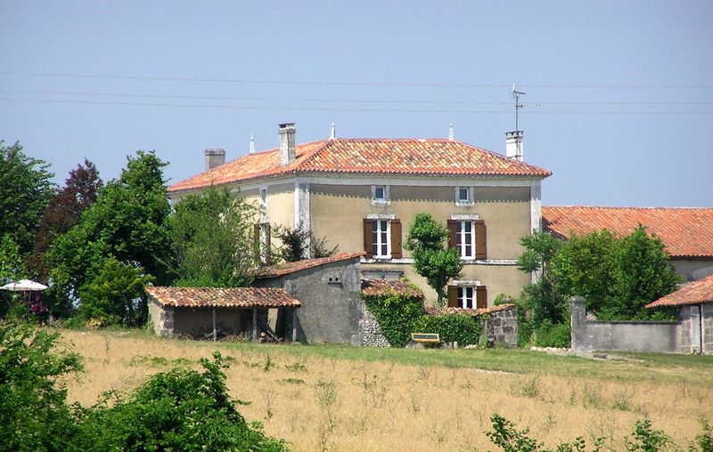 View of the house from down the hill