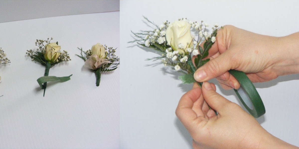 How to Make Wedding Flowers How to Make a Boutonniere