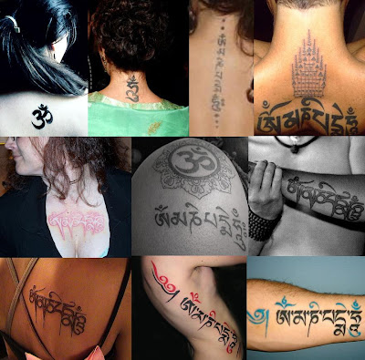 It is again not that unusual to have these mantras on your body, 