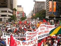 Ato contra a presença de Bush no Brasil