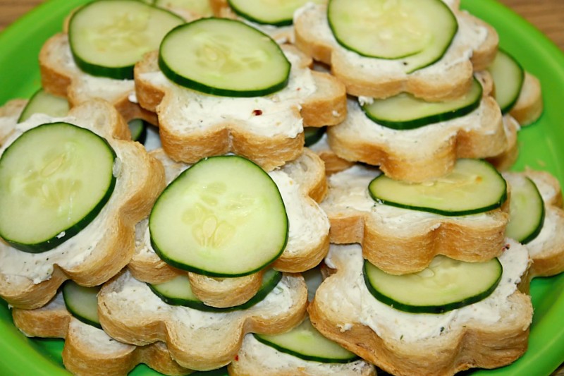Jaime's Dishes Cucumber Sandwiches