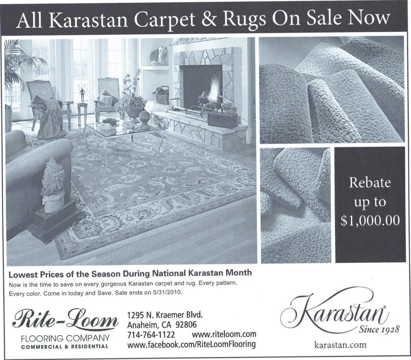 NATIONAL KARASTAN MONTH Rite Loom