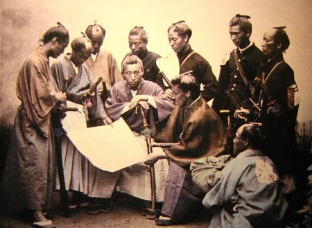 Shinsengumi  Satsuma+Samurais+durante+la+Guerra+de+Boshin