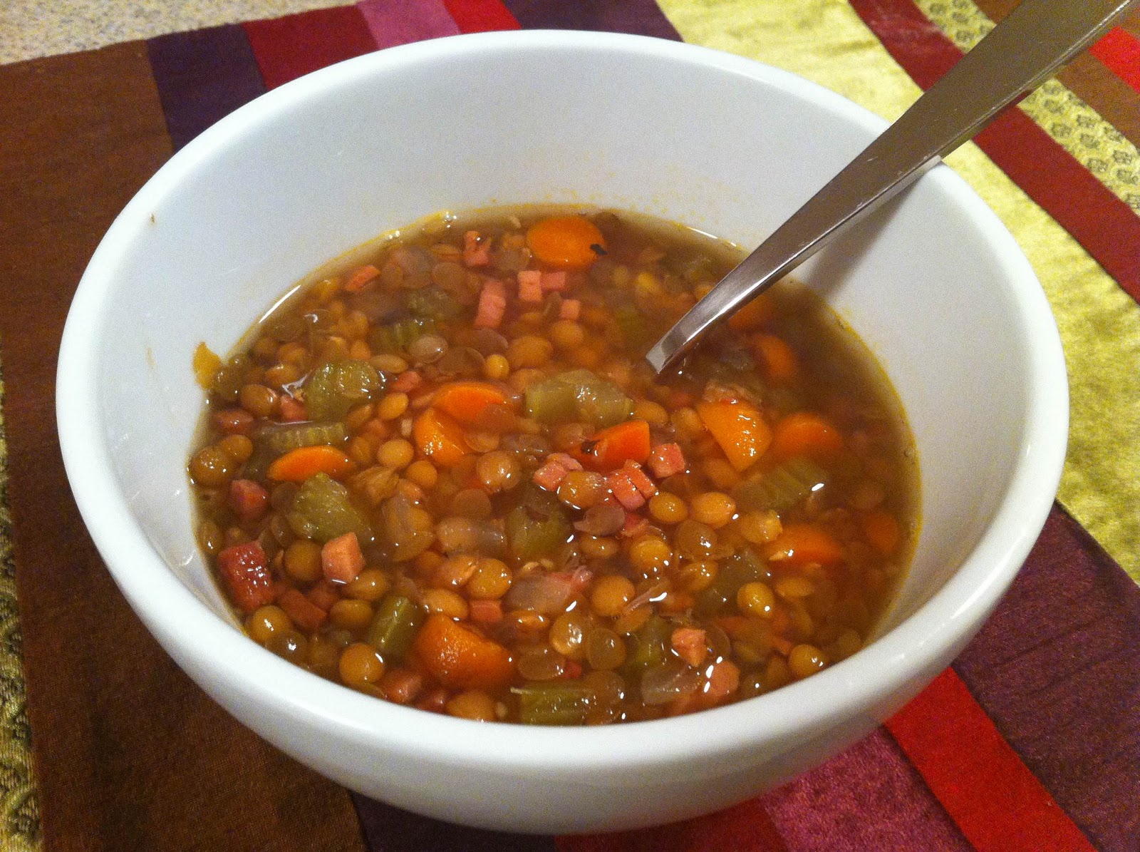 Boy Cheese Sandwich Crock Pot Ham & Lentil Soup