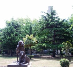 PLAZA SAN MARTÍN - ESTATUAS PERROS BELLÍSIMAS