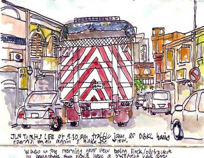 My sketch traffic jam