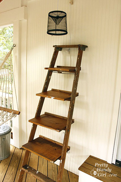 ladder shelving unit