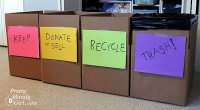 decluttering when moving house