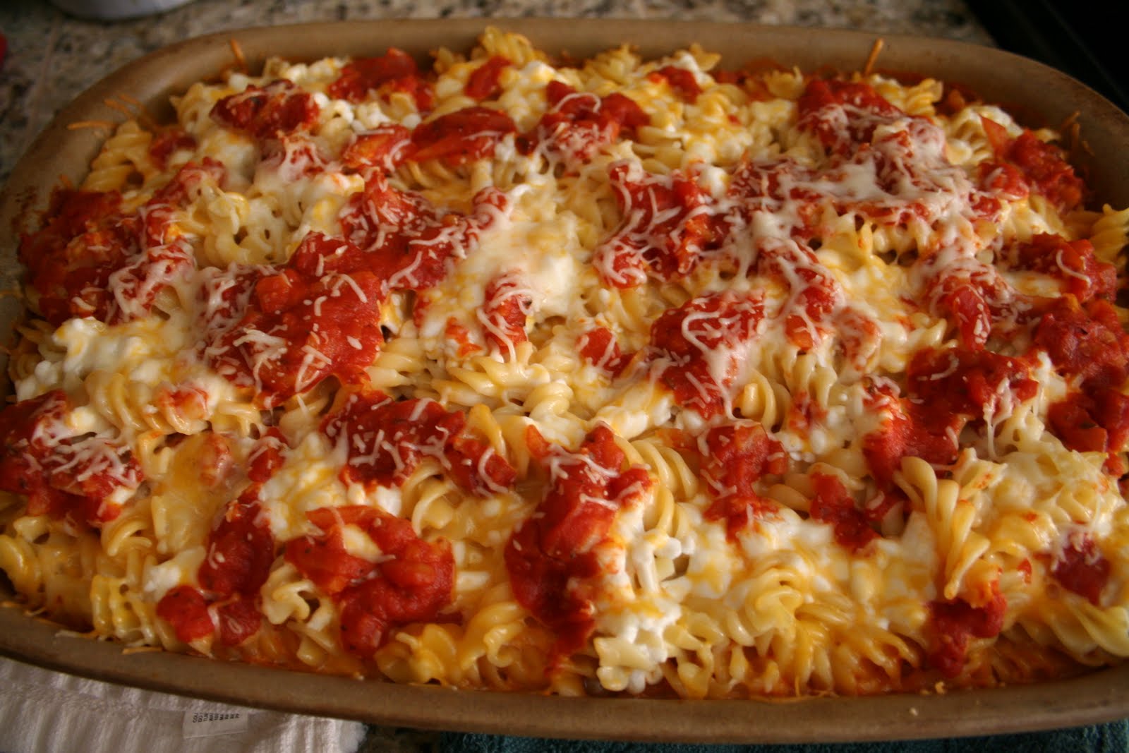 Quick, yummy, and ohmygoodness, healthy recipes Baked rotini with zucchini