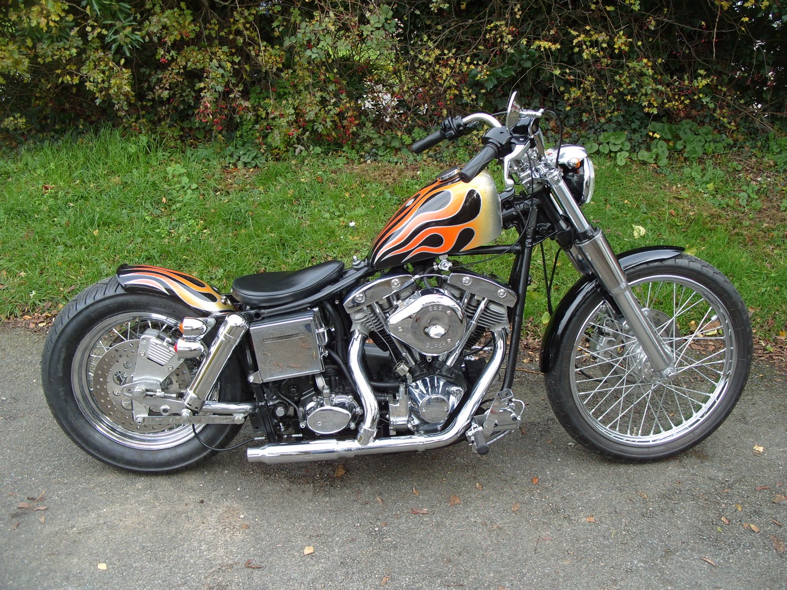 OldSTF Cycle Brian Branch's England Shovelhead