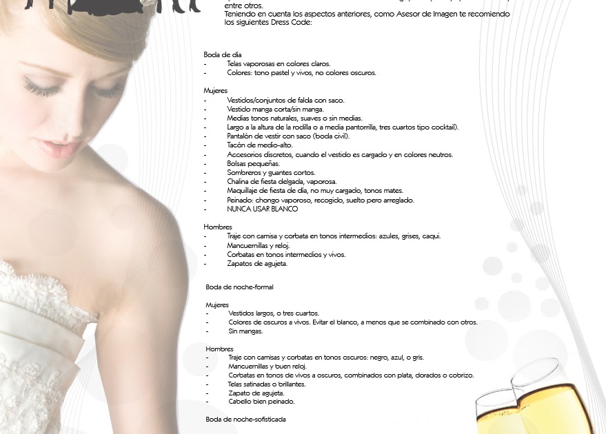 Z Catering Dress Code Tips Parte 2 BODAS