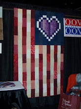 The Purple Heart Quilt Awarded at the Houston Festival