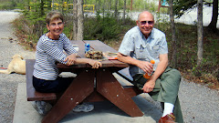 Dorothy & David at Muncho Lake, BC