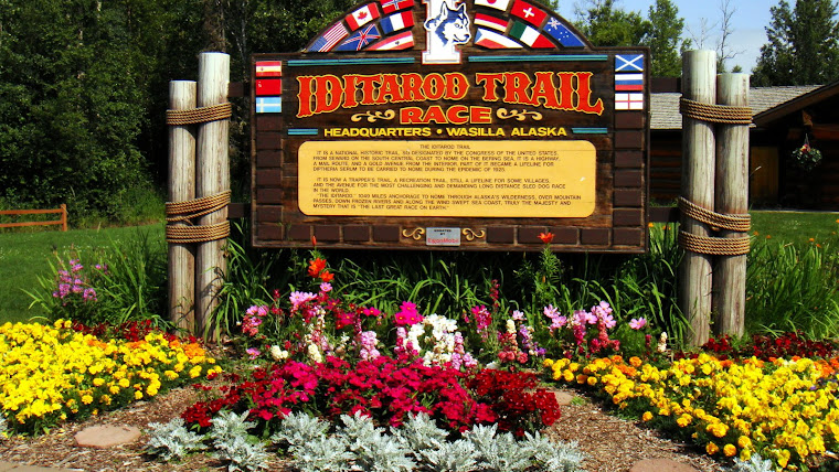 Sign at Iditarod Headquarters in Wasilla, Alaska