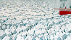 Flying Over the Top of a Glacier