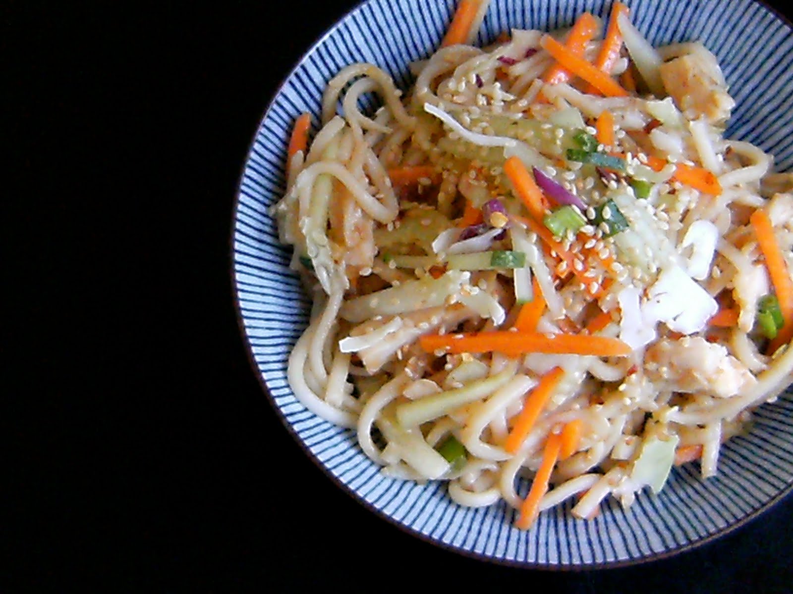 My Retro Kitchen Cold Udon Noodle Salad