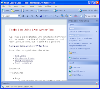 WindowsLiveWriterScreenshot Editores para blog