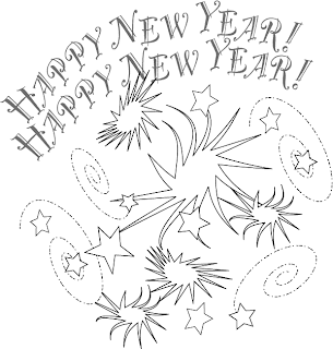 Printable New Year Coloring Pages