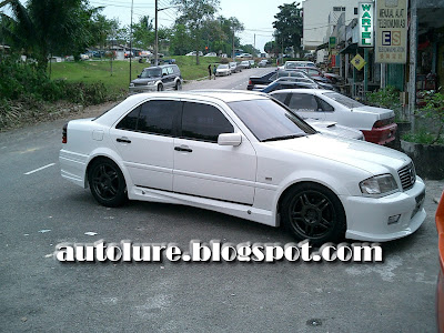 Actually this Mercedes C200 not through a huge and extreme modification