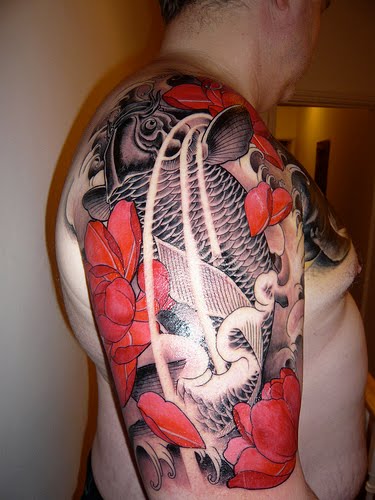 Although koi tattoos designs are popular due to its association with