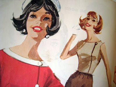 the red thread Vintage Fashion Illustration