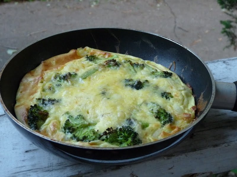 the fifteen minute meal broccoli goat cheese frittata