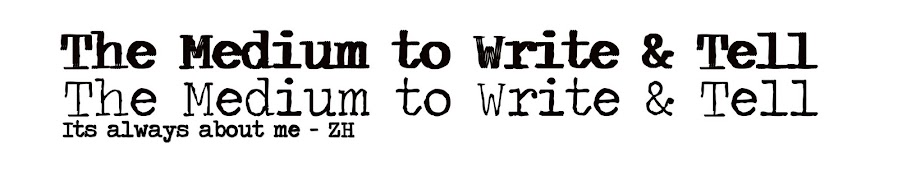 The Medium to Write & Tell