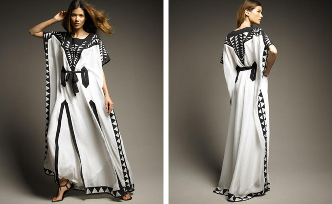 {BLACK. WHITE. YELLOW.} A Caftan!?