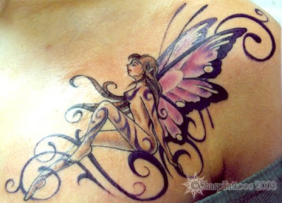 Beautiful Fairy Tattoo