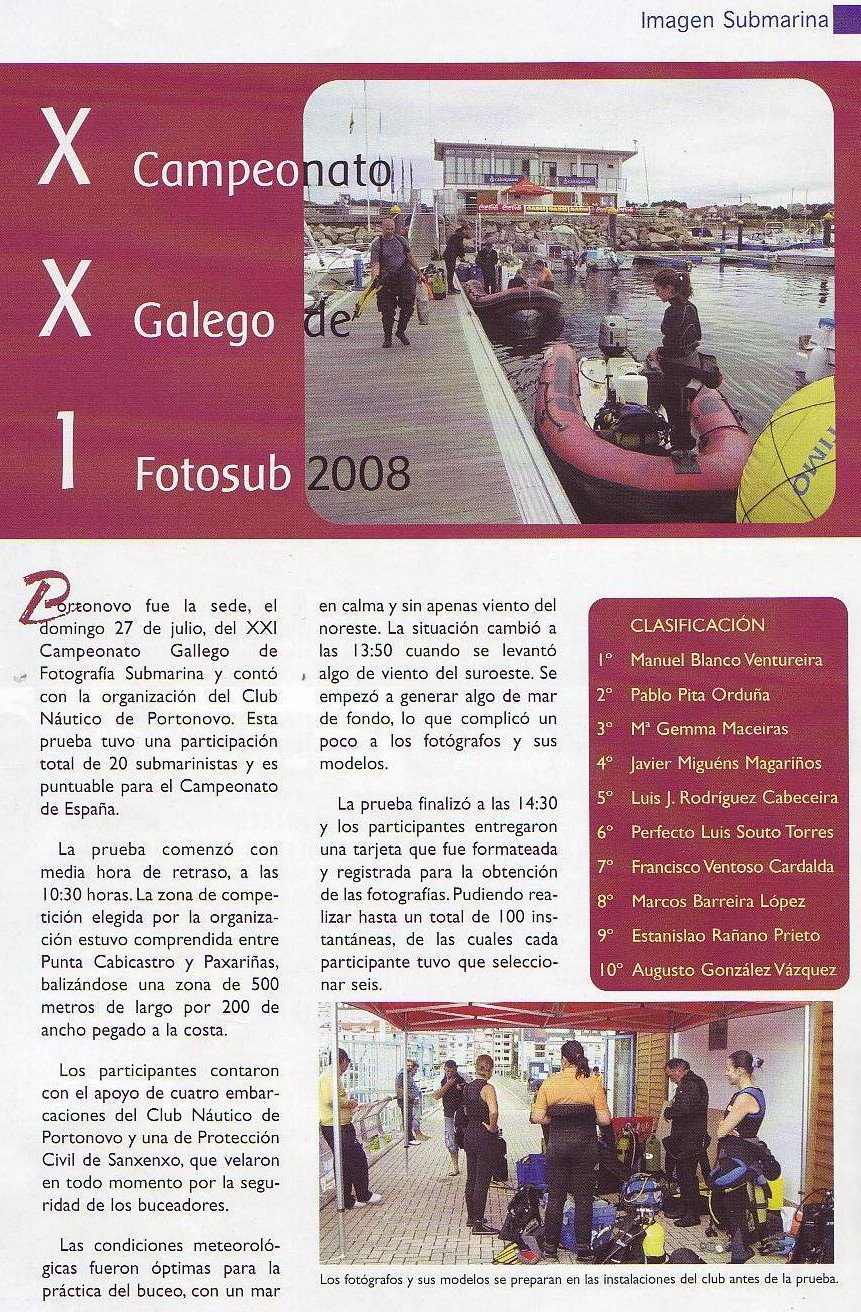 Campeonato Gallego Foto-Sub 2008