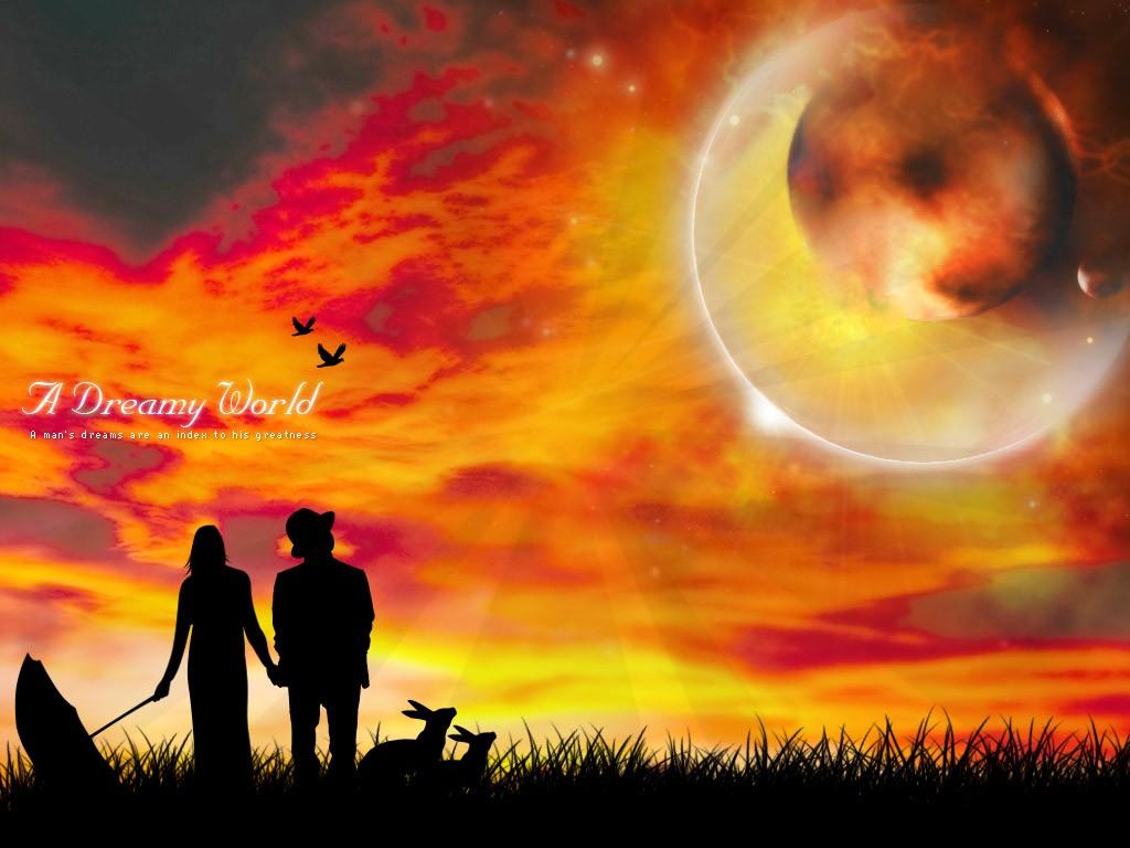 Dashing Orange Wallpapers | Optical Illusions Wallpaper
